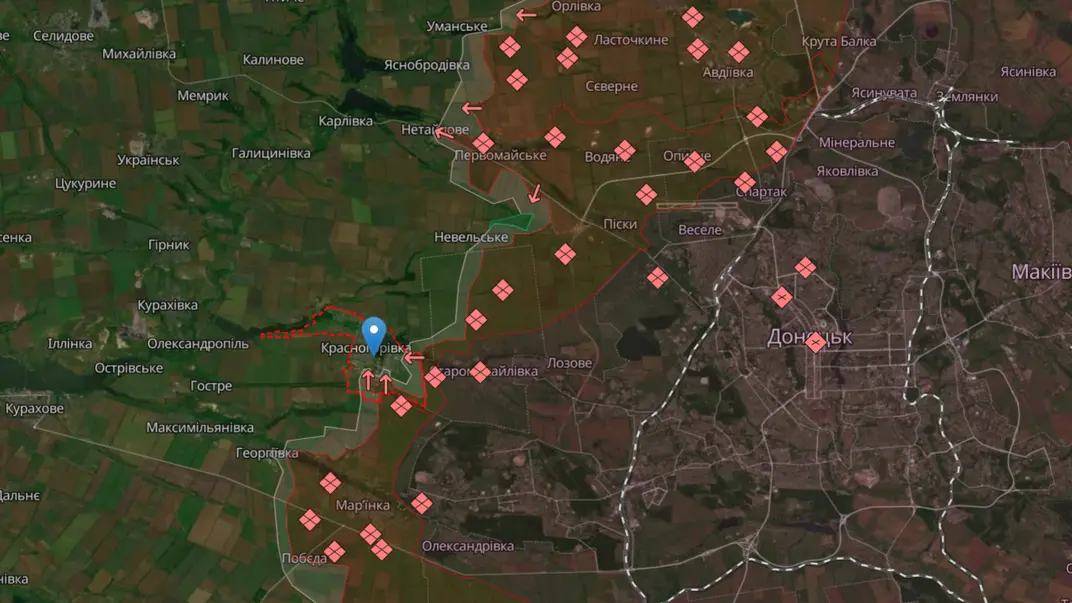 російські окупанти прорвалися до Красногорівки на Донеччині, але ЗСУ заблокували ворога